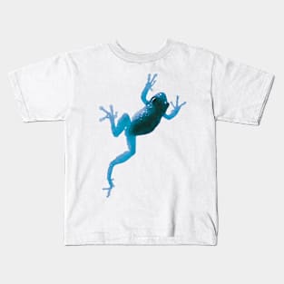 Blue Frog Climbing Kids T-Shirt